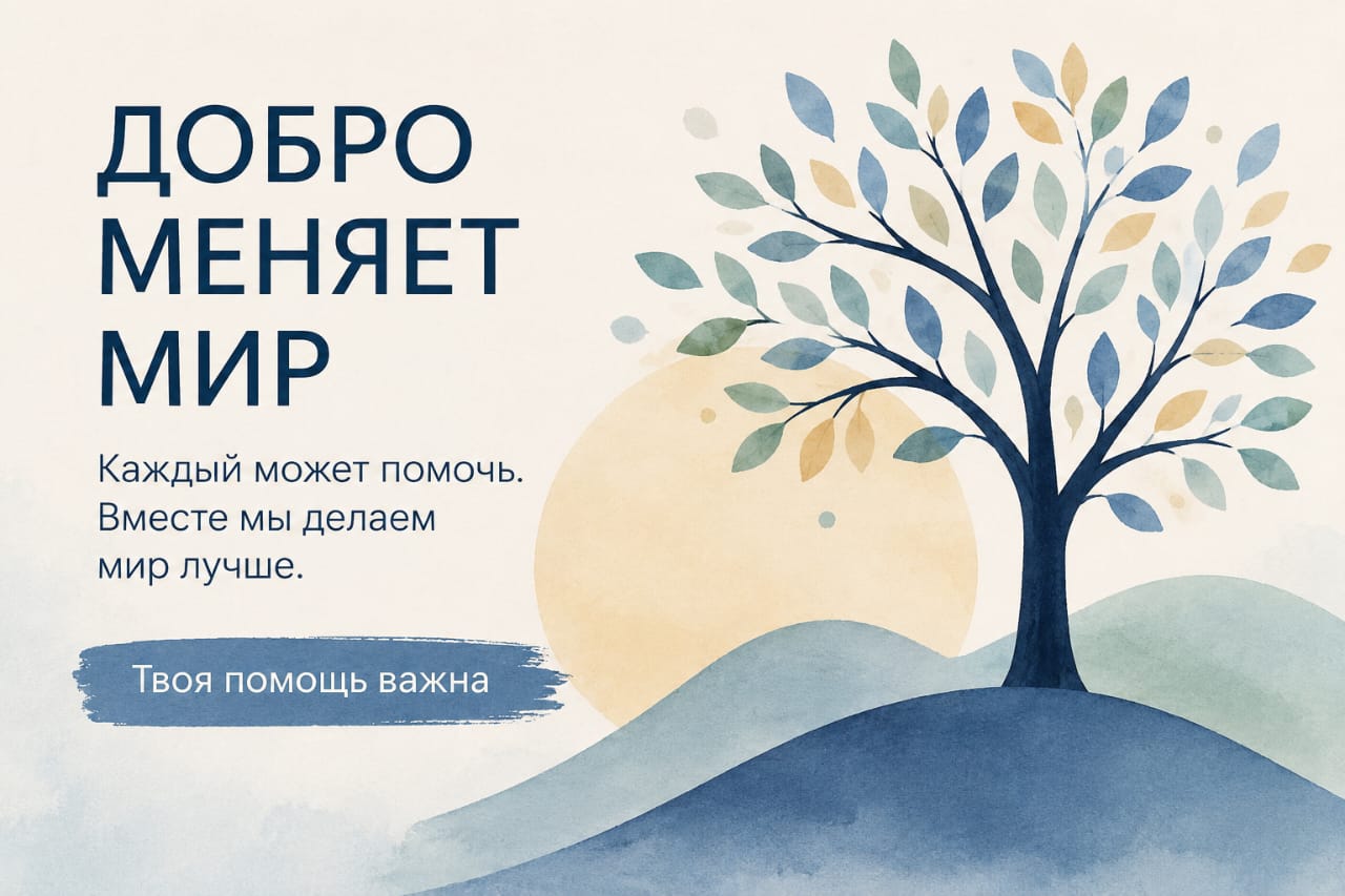 Твоя помощь важна